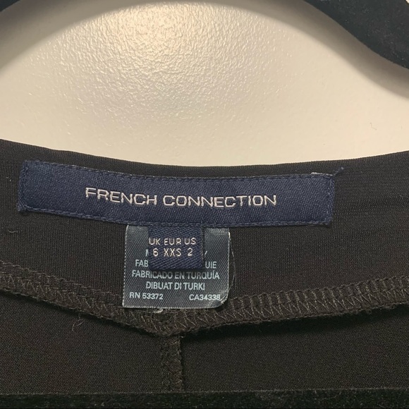 French Connection Black Dress Size 2 New Years Eve Holidays - Picture 2 of 4